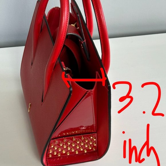 Red Christian Louboutin Purse 8.2 inches deep | 3.2 inches wide - Picture 15 of 15